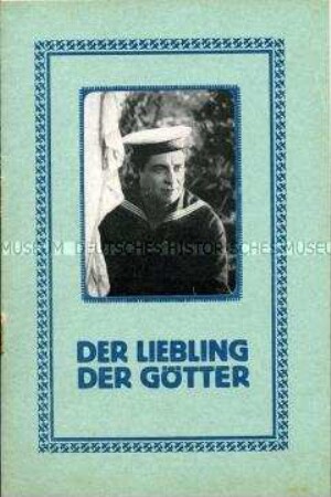 Programmheft zum Ufa-Film "Der Liebling der Götter"