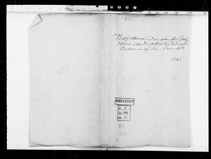 Geburt der Prinzessin Karoline, Tochter Landgraf Ludwigs IX. (Notifikationen, Gratulationen)