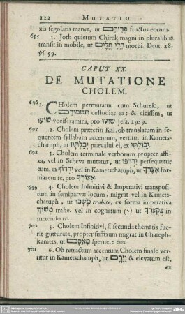 Cap. XX. De Mutatione Cholem