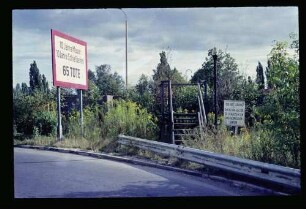 Grenze b. Düppel 5.9.71.