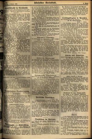 Zweite Ausgabe vom Donnerstag, den 04. Oktober 1928.