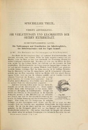 Hueter-Lossen's Grundriss der Chirurgie, 2,4/5. Specieller Teil ; 4/5, Die Verletzungen und Krankheiten der Extremitäten