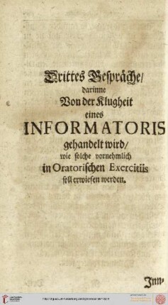 Drittes Gespräche