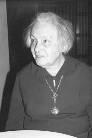 Besuch von Maria Alexandrowna Skrjabin, Tochter des russischen Pianisten Alexander Skrjabin, in Karlsruhe
