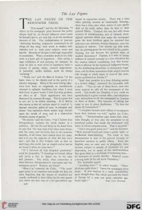 The lay figure on the newspaper press