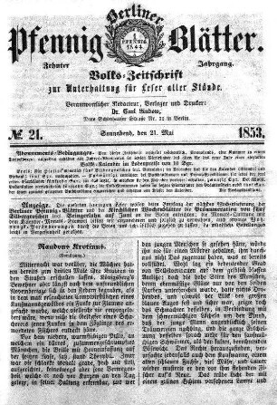 Nr. 21, Sonnabend, den 21. Mai