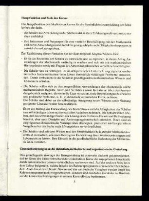 Grundanforderungen an die didaktisch-methodische und organisatorische Gestaltung