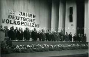 Festveranstaltung zum 25. Jahrestag der Volkspolizei