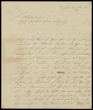 Brief von Louis Spohr an Friedrich Rochlitz