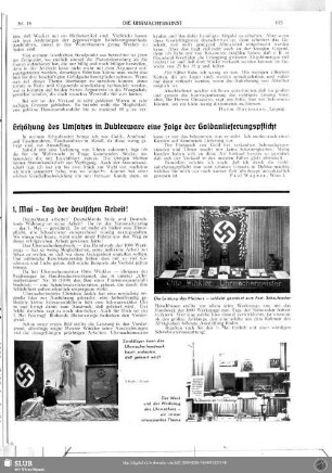Erhöhung des Umsatzes in Dubleewaren eine Folge der Goldanlieferungspflicht