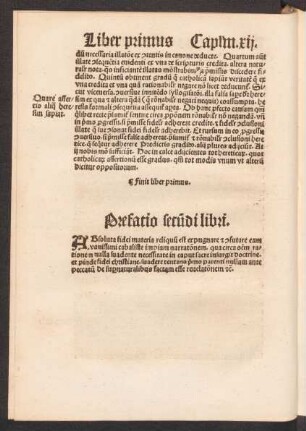 Prefatio secundi libri.