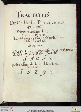 Tractatus de custodia principum