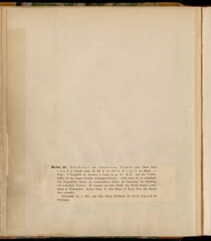 Hebräische Handschriften. [Cod. Ms. hebr. 1 - 4° Cod. Ms. hebr. 23]