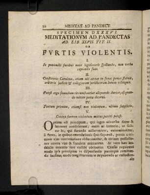 90-105, Spec. 536. De Furtis violentis