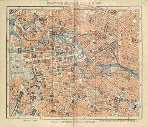 Karte: Plan von Berlin, innere Stadt