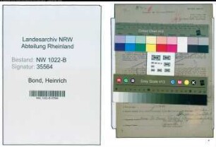Entnazifizierung Heinrich De Bond , geb. 11.12.1903 (Haendler)