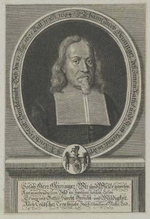 Bildnis des Johann Jacob Heininger