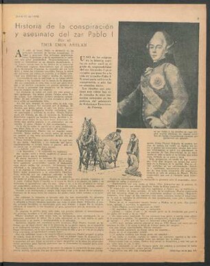 Historia de la conspiración y asesinato del zar Pablo I