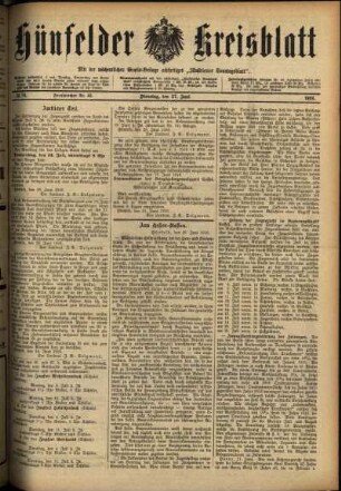 Ausgabe vom Dienstag, den 27. Juni 1916.