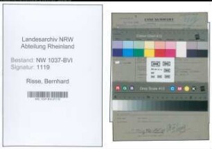 Entnazifizierung Bernhard Risse , geb. 00.00.0000 (Konstrukteur)