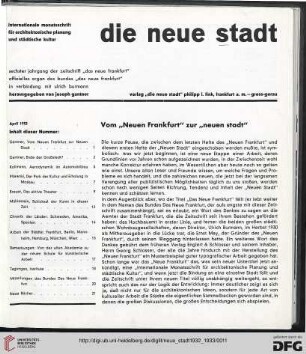 6: Vom "Neuen Frankfurt" zur "neuen Stadt"