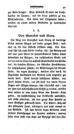 §. 6. Von Stanzstad nach Stanz