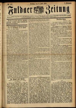 Ausgabe vom Freitag, den 03. Juli 1891.
