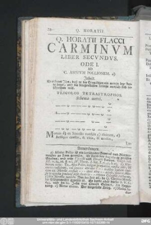 Q. Horatii Flacii Carminum Liber Secundus.