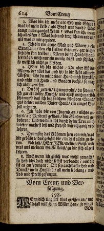 Vom Creutz und Verfolgung.