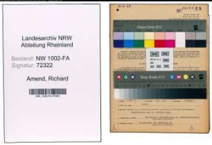 Entnazifizierung Richard Amend, geb. 21.05.1900 (Schweinemaester)