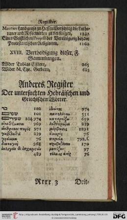 Anderes Register