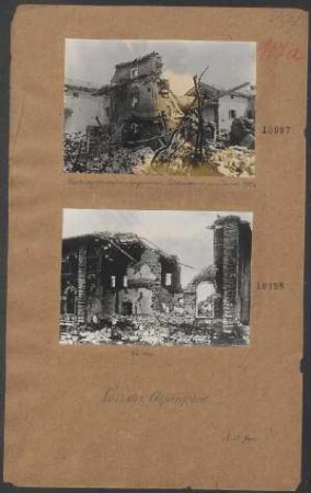 Wirkung des österr.-ungar. Artilleriefeuers am Isonzo 1917
