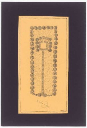 Kriegerdenkmal, Oestrich: Lageplan 1:200