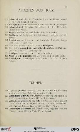 Truhen (Nr. 223-230)