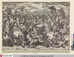 ILLVSTRI IOSEPHO CESARIO RELIGIONIS CHRISTI MILITI [Le combat des Amazones contre les Grecs; Amazonenschlacht]
