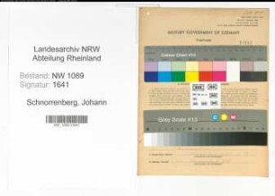 Entnazifizierung Johann Schnorrenberg , geb. 28.12.1906 (Brandmeister)