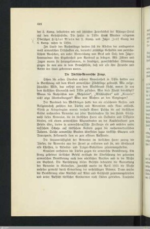 Die Türkisch-Armenische Frage