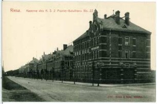Riesa. Kaserne des K.S. 2. Pionier-Bataillons No. 22
