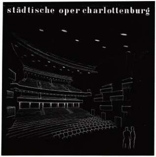 Deutsche Oper, Berlin-Charlottenburg: Perspektivische Ansicht von der Bühne in den Zuschauerraum