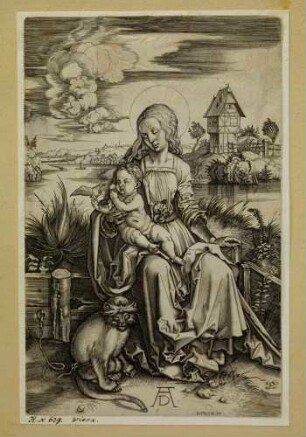 Maria mit der Meerkatze