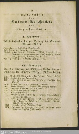 Ueberblick der Cultur-Geschichte des Königreiches Sachsen