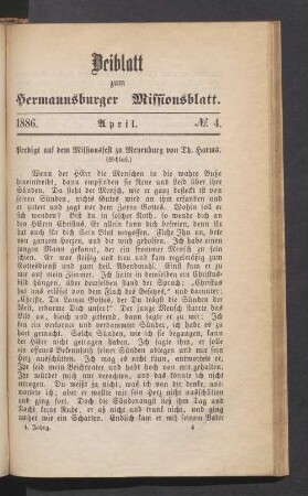 Beiblatt. 1886. April. N°. 4