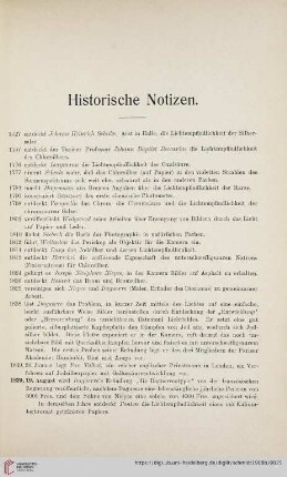 Historische Notizen