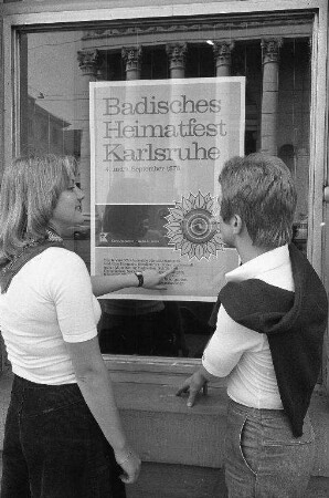 "Badisches Heimatfest Karlsruhe" vom 4. - 5. September 1976
