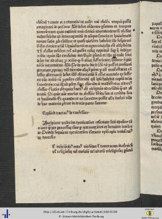 Incipit undecim excommunicationes reservate sedi apostolice.