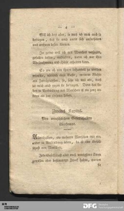 Zweites Kapitul. Von menschlichen Gesellschaften überhaupt.