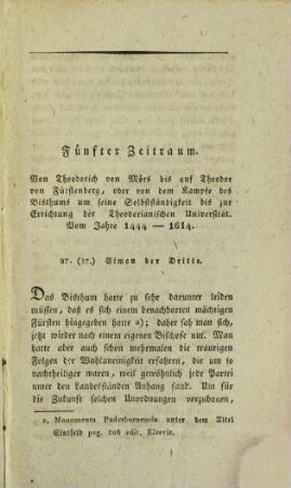 Geschichte des Bisthums Paderborn, 2