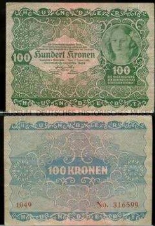 Österreich, 100 Kronen
