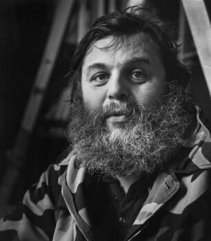 A. R. Penck (geb. 1939; deutscher Maler, Grafiker und Bildhauer). Ralf Winkler, alias A. R. Penck, german painter, printmaker and sculptor. 1986
