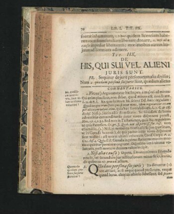 Tit. IIX. De His, Qui Sui Vel Alieni Iuris Sunt.